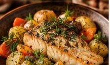 Судак из Днепра с картофелем